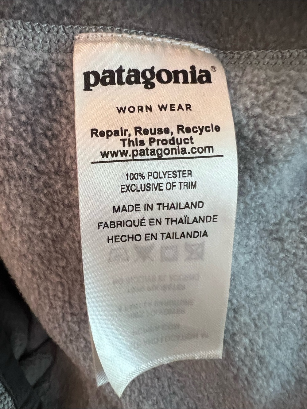 Patagonia Heather Gray Half-Zip Pullover - Picture 4 of 4